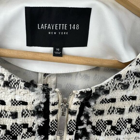 Lafayette 148 Tweed Benji Jscket Sz 10 - Picture 5 of 9